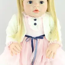 70 см Силиконовая Реалистичная кукла-младенец большой размер принцесса младенец Кукла реборн игрушка Рождественский подарок на день рождения модель детской одежды