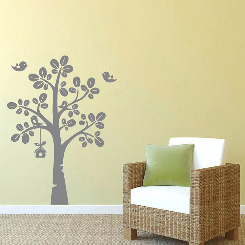 

YOYOYU 40 colors Art Vinyl wall sticker Birds in Love Tree Removeable Wall decal Bedroom Saloon wall Decor Art Poster ZX104