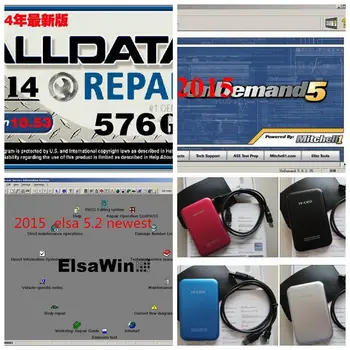 

Newest Version Alldata Software 10.53 Auto reapir Software mitchell on demand ect 27 in 1TB new usb hdd with Newest ElsaWin 5.2