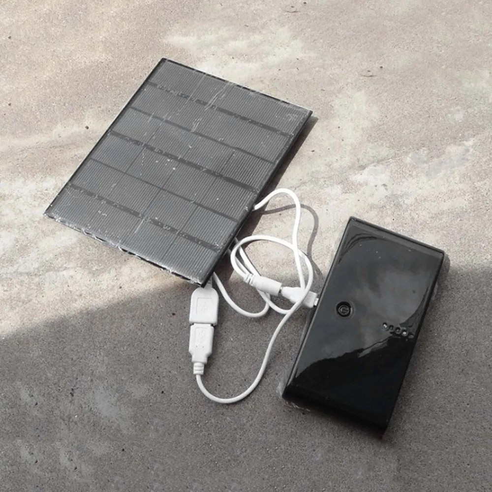 Solar Panel Power Bank 3.5W 6V USB Charger Mobile Phone External Battery Charger Outdoor Travelling Charger for cellphone Tablet Solar Panel Power Bank 3.5W 6V USB Charger Mobile Phone External Battery Charger Outdoor Travelling Charger for cellphone Tablet