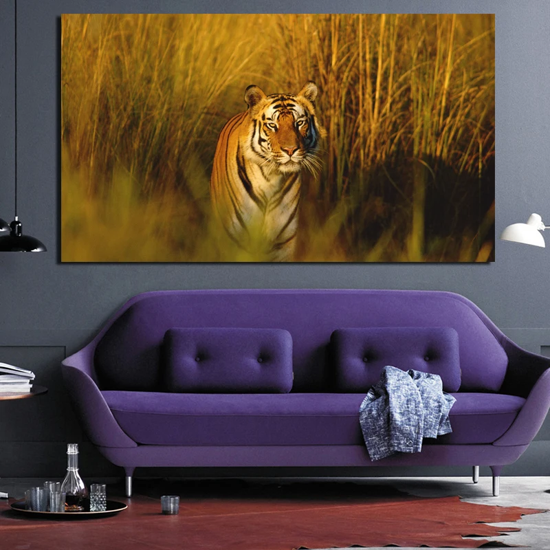 

Tiger Animal Print Looking Sad Canvas Painting Prints Living Room Home Decoration Modern Wall Art Oil Painting Posters Pictures