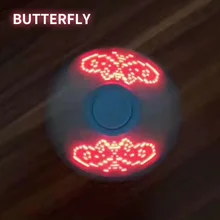 2017 Cute Hand Spinner Kids&Adults Toys LED With Switch With Font Flash Hand Spinner Mini Funny Reduce Stress