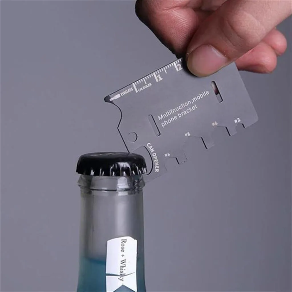 3в1 держатель для мобильного телефона Подставка EDC Мини-нож для карт Многофункциональный складной кронштейн для телефона открывалка для бутылок набор инструментов для Iphone 628