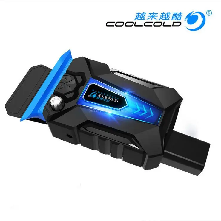 

Coolcold Portable Lighted Mini Universal Laptop Cooling Pads Fan usb Plug Exhaust Fan Speed Adjustable Notebook Cooler