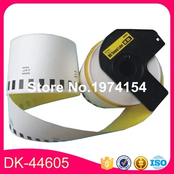 

10 Rolls Brother DK-44605 Labels 62mm*30.48M Yellow Color Compatible for Brother QL-570/700 All Come With Plastic Holder