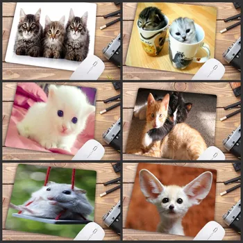

Mairuige Big Promotion Custom Skin Cute Cats Animal Anime Mouse Pad for Laptop Size for 18x22cm Rubber Rectangle Mousemats