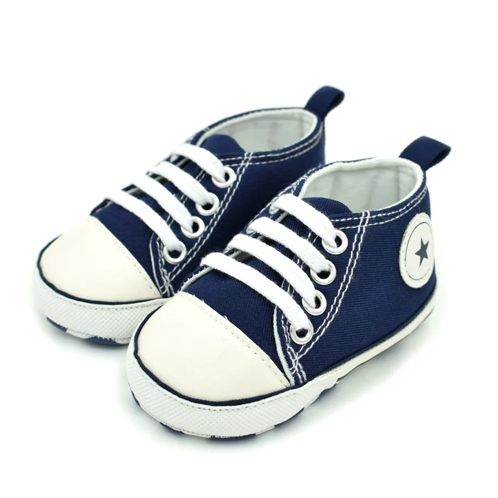 Модная обувь для новорожденных; обувь для маленьких мальчиков и девочек; популярная парусиновая детская обувь унисекс с мягкой подошвой; обувь для самых маленьких кроссовки