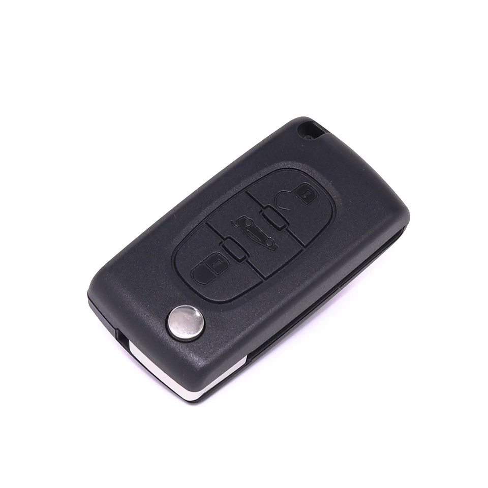 

New 3 Buttons Flip Remote Key Case Shell Key Fob for PEUGEOT 407 307 308 607 Citroen CE0523 with VA2 Blade