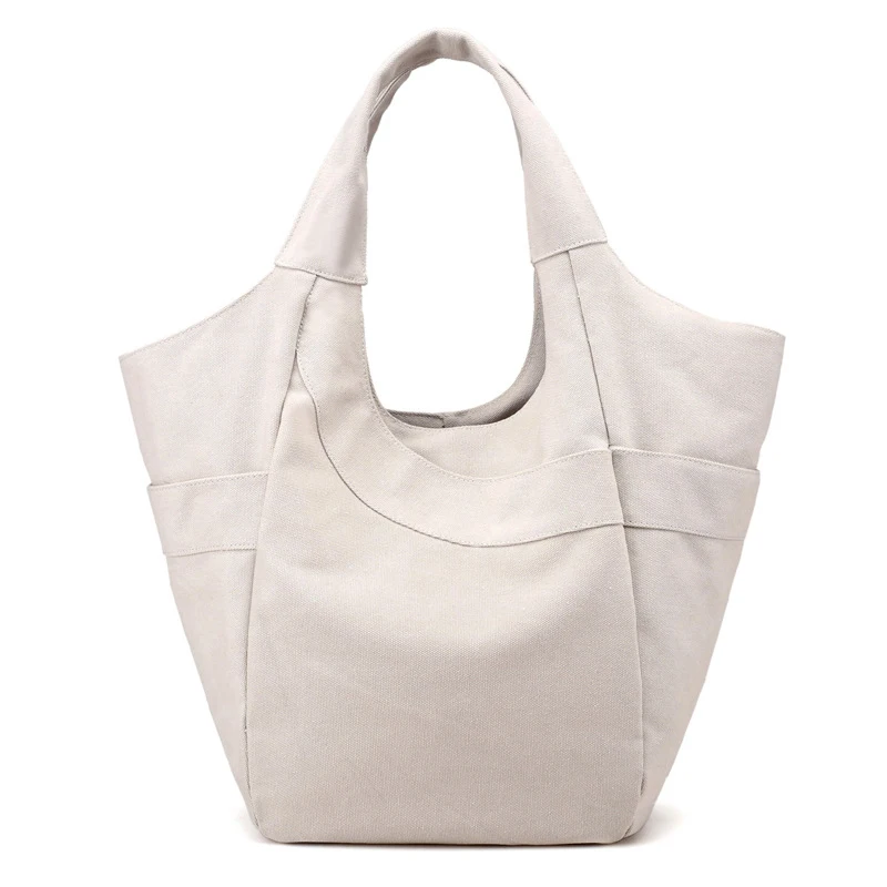

Women's Simple Versatile Canvas Soft Material Large Capacity Handbag Casual Travel Multi-Function Classic Shopping Handbag