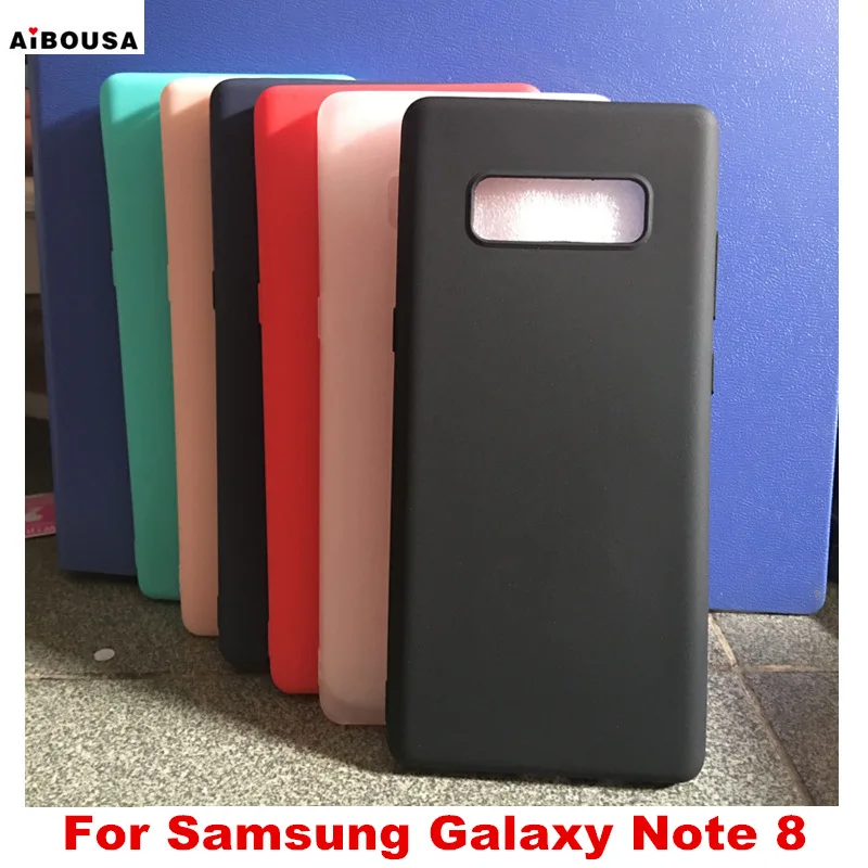 AiBOUSA NOTE 8 TPU soft cover Matte Phone Case For Samsung