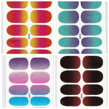 

Jewelry Gradient Decal Sticker For Nail Pattern Painting Tattoo Manicure Transfer Decal Slider Manicure Decoration MRMJ-TA0005