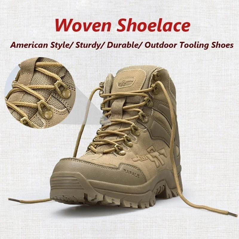 HAN WILD/уличные мужские военные ботинки; Повседневная походная обувь; армейские ботинки-дезерты; водонепроницаемые армейские бутсы; кожаные ботинки на плоской подошве
