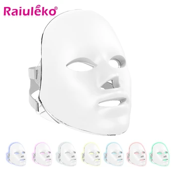 

Led Mask Facial Beauty Ultralight Version Photon LED Therapy 7 Colors Light Skin Care Rejuvenation Wrinkle Acne Removal Beauty