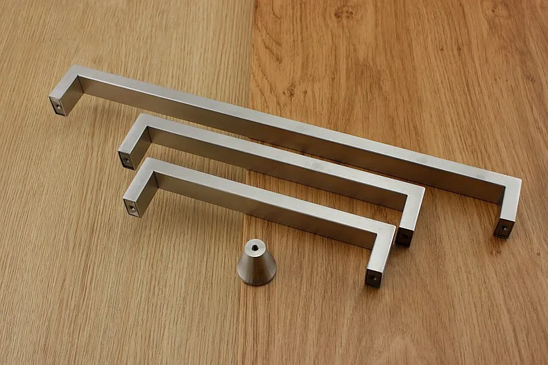 Современный Лаконичный Дизайн Стиль атласная никелевая нержавеющая сталь 304 выдвижные ящики ручки шкафа