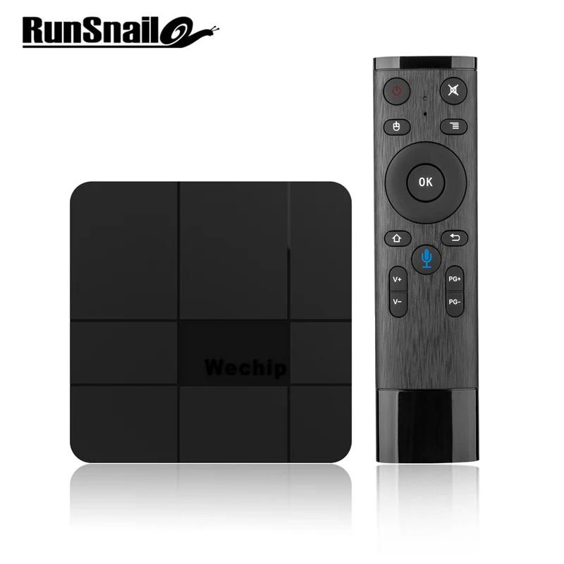 

Voice control Wechip V8 plus smart TV BOX Android 7.1 4k S905W Quad-core Cortex-A53 Mali-450MP5 2.4G Wireless WIFI Android TV
