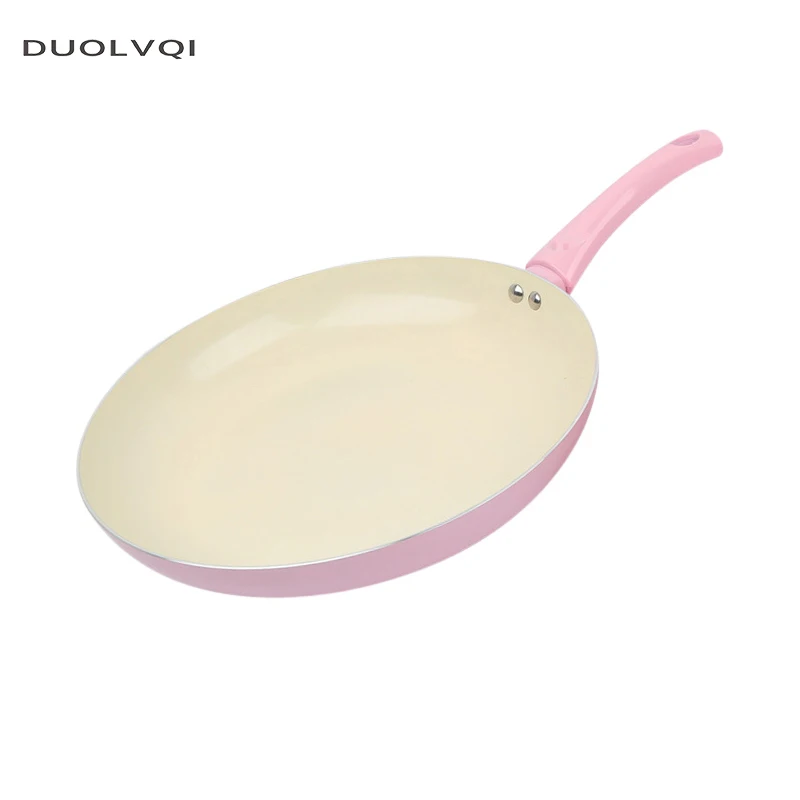 Duolvqi Cast Iron Skillet Non stick Frying Pan Saucepan Ceramic Cooking Pot Oven & Dishwasher