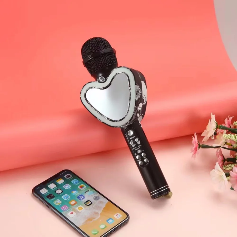 Портативный беспроводной Bluetooth микрофон для караоке микрофон Bluetooth микрофон для телефонов дома KTV