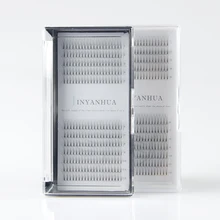 Норковые ресницы 3d 12 рядов мягкие натуральные ресницы накладные ресницы готовые вееры ручной работы норковые Индивидуальные ресницы макияж