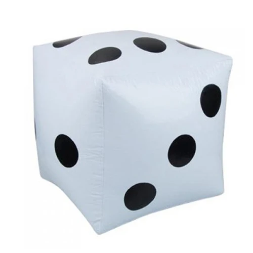 

5 pack 2 pcs. White Large Inflatable Dice Favors Pool Toys