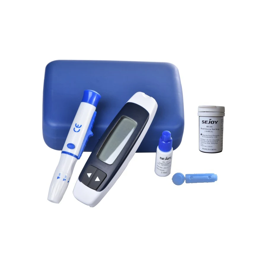 Goede Mini Smart Bloedglucosemeter Met Steriele Lancetten En Teststrips Draagtas Gemakkelijk voor Familie of Travling