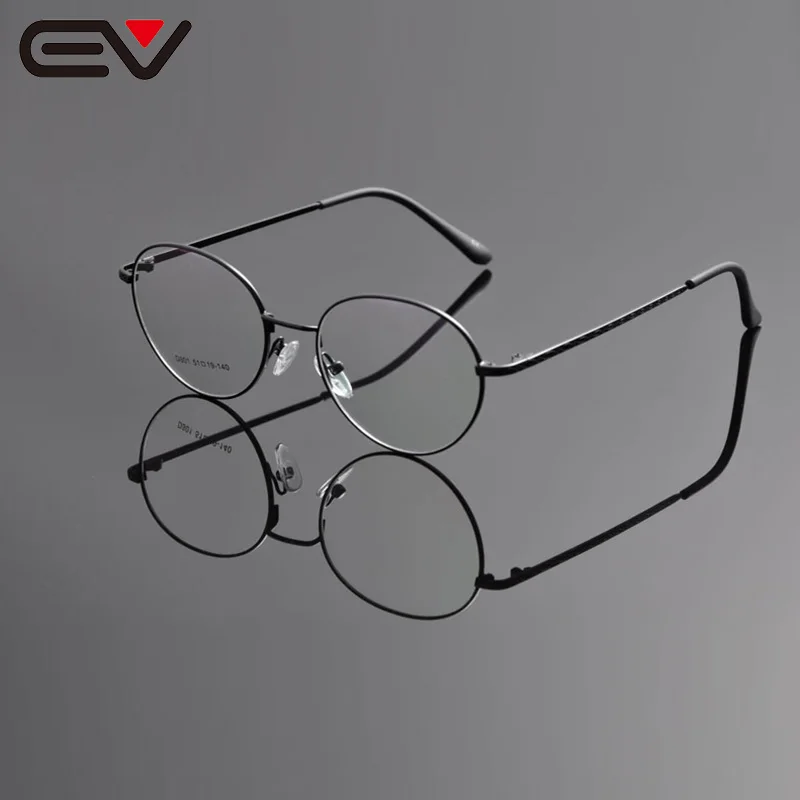Očala Okvirji za moške Modna očala Okvir blagovne znamke Okrogli okvir iz nerjavečega jekla Steklo Ženska očala Ev1155