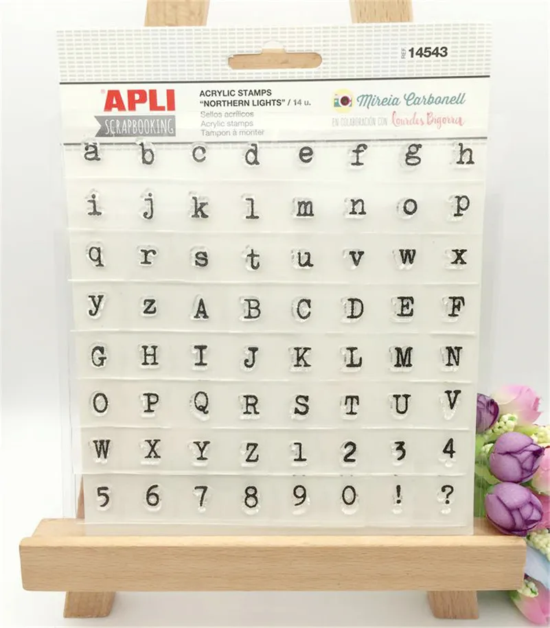 

scrapbooking DIY photo cards about "English letters "silicon stamps transparent stamp for Christmas SY-005