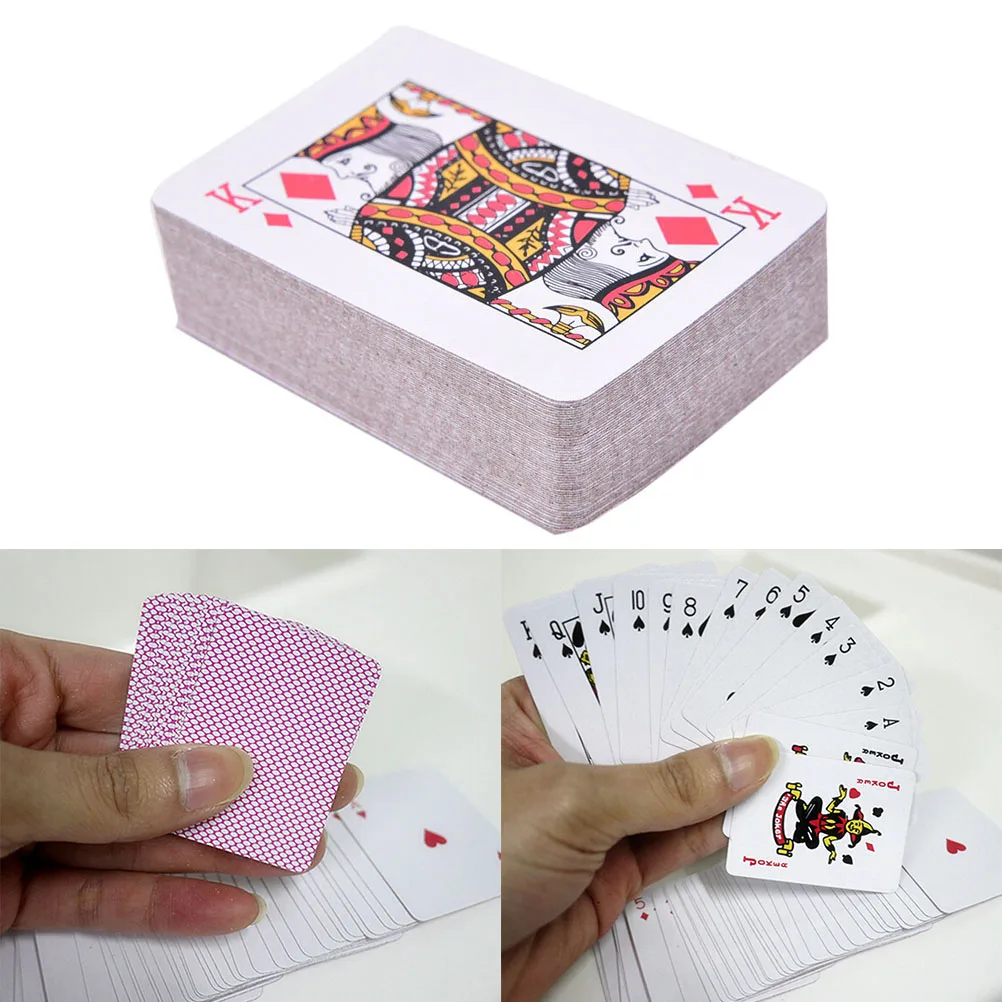 5.5*4cm Portable Mini Playing Cards Small Poker Interesting Playing Card Board Game Outside Outdoor Travel Mini Size Pokers
