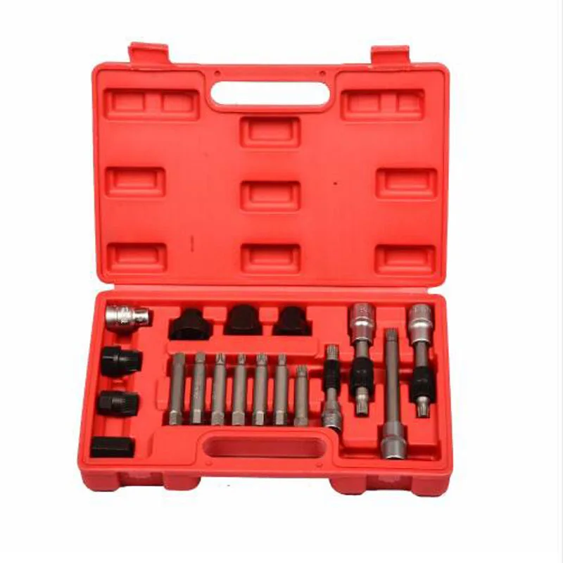 YG 18pcs Alternator Repair Tool of Alternator Freewheel Pulley Puller