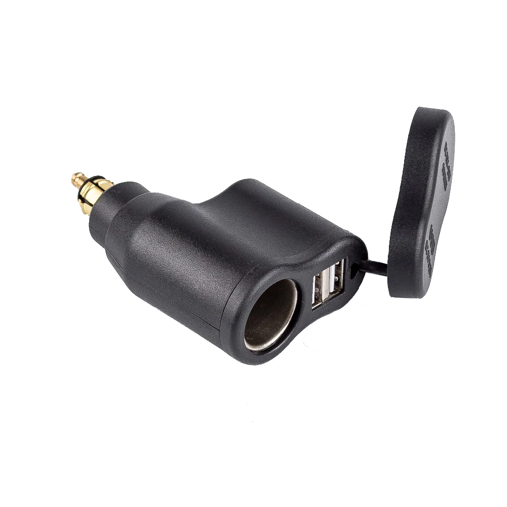 3.3A Motorcycle Power Adapter Dual USB Charger Cigarette lighter Waterproof for BMW Hella DIN ...