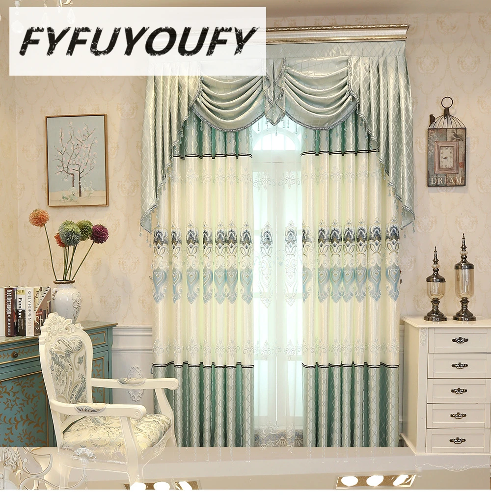 Buy Luxurious Europe jacquard Blackout curtains for