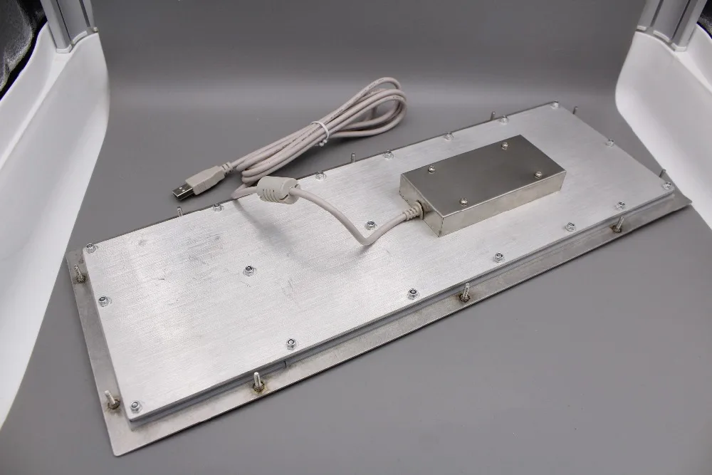 103 клавиш компьютерная клавиатура из нержавеющей стали USB металлическая