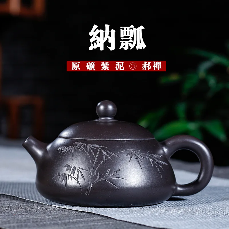 

Teapot Na Ladle Raw Ore Black Mud Famous Hao Chan Manual Travel Tea Set Tiny The Shang Dynasty Reason Generation Deliver Goods
