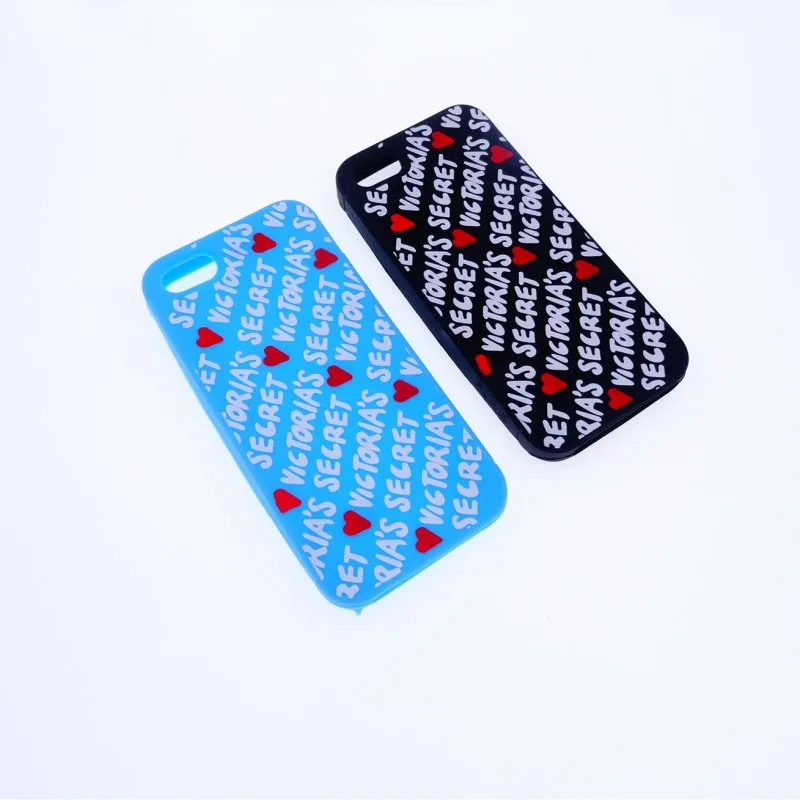 

Fashion Pink Colorful Letters Design Soft Rubber Silicone Case for iphone 5s 5g 5 Mobile Phone Protective Case