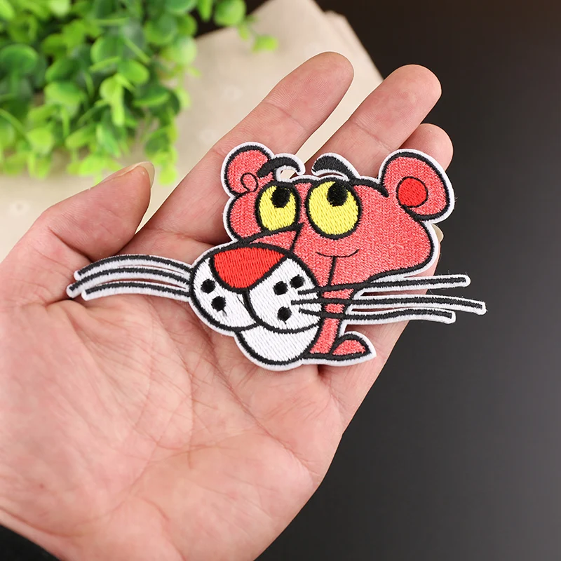 

Classic Cartoon Computer Embroidery Embroidery Tiger Head Clothes Decor Patch Pup
