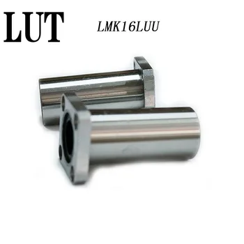 

High quality 2 pcs LMK16LUU 16mm long type flange bearing linear bush 3d priter XYZ CNC parts LMK16L for 16mm linear guide rail