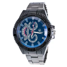 Homens de moda venda quente forma motion aço inoxidável esporte quartz horas analógico relógio de pulso presente 1 pcs jan 20