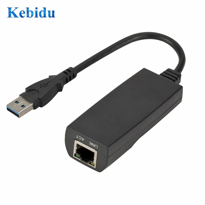 KEBIDU USB 3,0 к RJ45 сетевая карта проводной LAN сетевой адаптер Ethernet 10/100/1000) Мбит/с для ПК