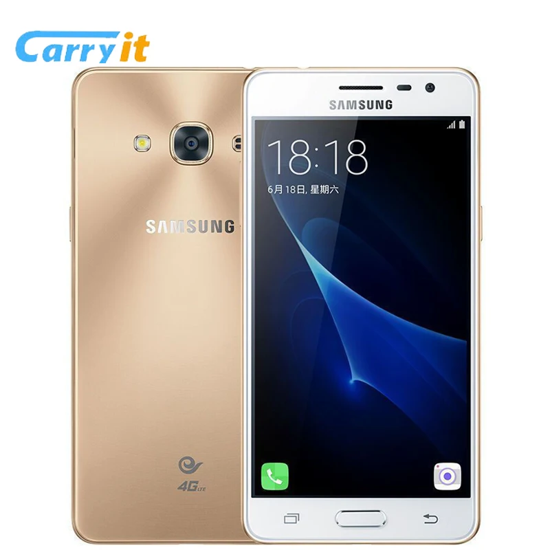 Оригинальный samsung Galaxy J3 pro J3119s 2G 16G 5 0 ''Super AMOLED 2600mAh NFC три слота для карт 4G LTE 2016