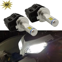 Авто Лампа Фары Комплект H7 Привело Lumiled ЗЭС чипы Высокой Мощности 55 Вт 5200lm Ксеноновые Белый 6000 К Супер Яркий Автомобилей Глава Туман DRL Свет Комплект