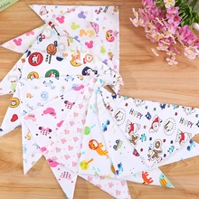 A23 двойной вязки хлопок детские Треугольники полотенце с принтом слюнявчик нагрудники для младенцев