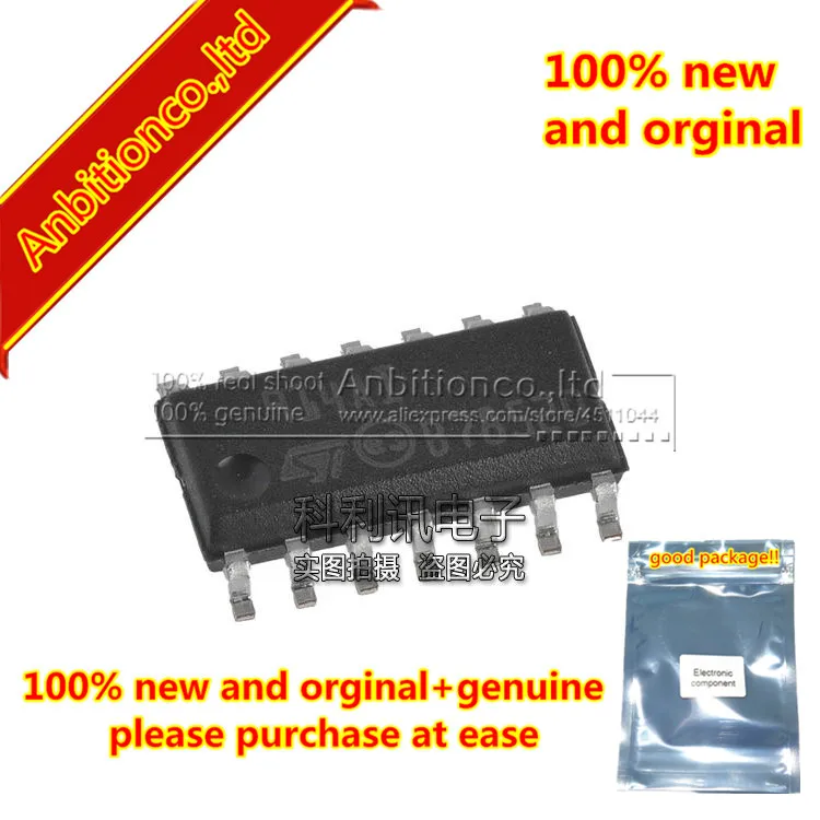 

10pcs 100% new and orginal TS914AIDT SOP14 914AI Rail-to-rail CMOS quad operational amplifier in stock