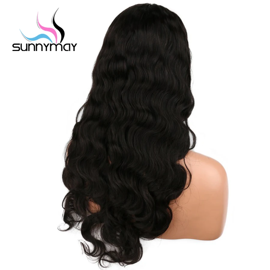 Online Sunnymay 250% Density Tubuh Wave 1x4 Bagian Tengah U Bagian Manusia rambut Wig Untuk Wanita Brasil Remy Rambut U bagian Wig Rambut Penuh