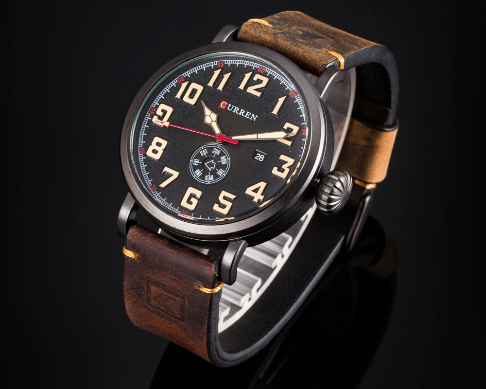 CURREN Мужские часы лучший бренд роскошные мужские кварцевые водонепроницаемые