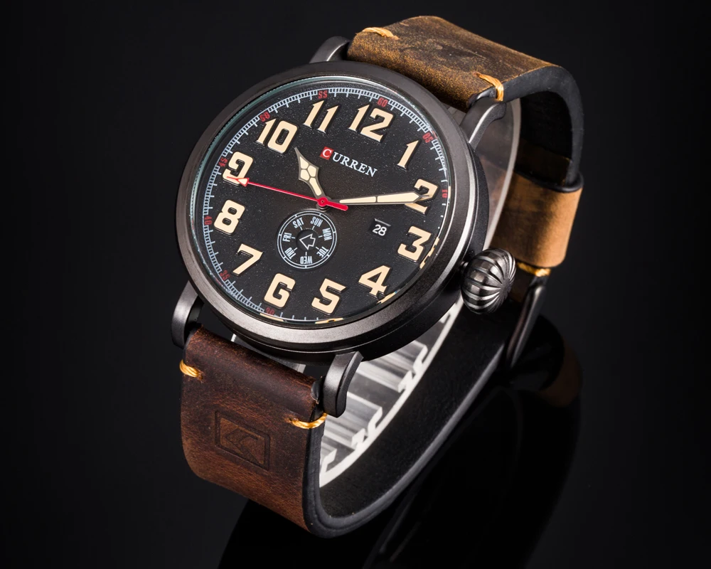 New CURREN Mens Watches Top Brand Luxury Men's Quartz Watch Waterproof Sport Military Watches Men L