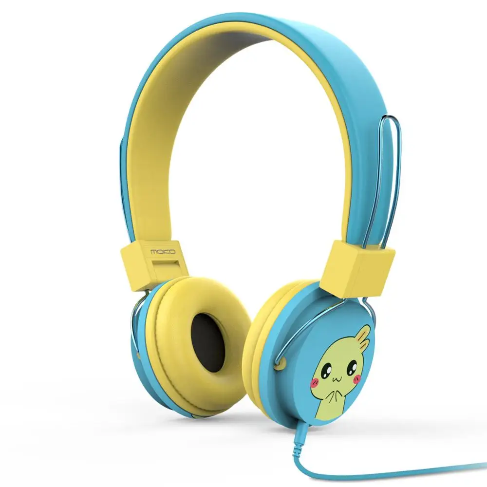 MoKo Kids Headphones On Ear Headphones Volume Limiting Wired 1 5m 4 9ft Headset with SharePort for Children For Leapfrog