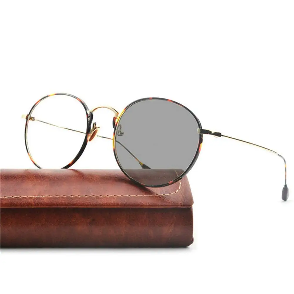 

2019 Photochromic Finished Myopia Glasses Photosensitive Chameleon Anti-glare Change Color Lens Prescription Glasses FML