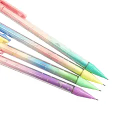 30 шт./лот Kawaii градиент звездное небо механический карандаш Пластик автоматический ручки для письма подарки для школы и офиса поставки