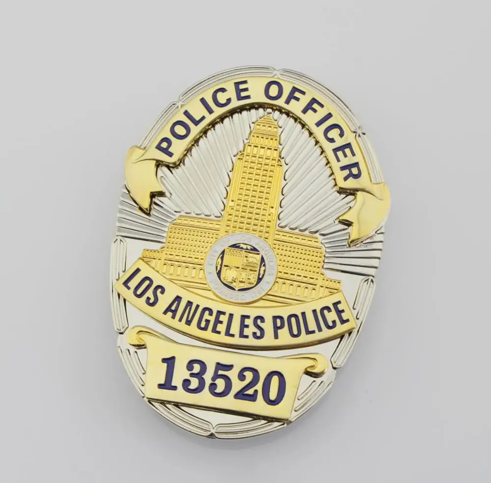 Полицейский отдел из Лос-Анжелеса, значок из полиции, Реплика-полицейский/Капитан мойвебейдж, Местный Сувенир