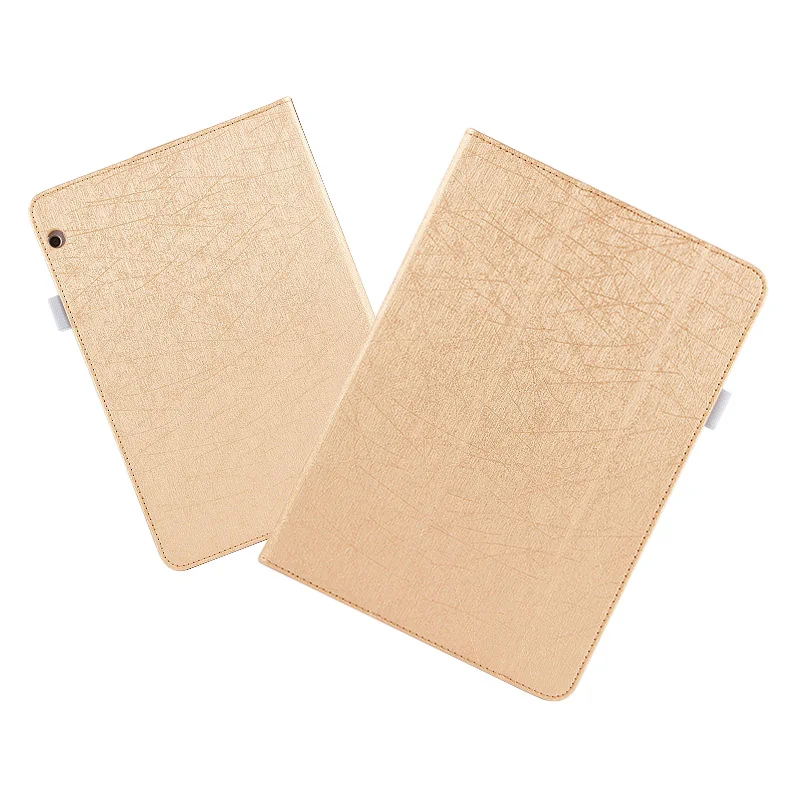 Чехол, ультра тонкий Шелковый кожаный чехол-книжка для huawei MediaPad T3, 10 дюймов, AGS-W09, AGS-L09, AGS-L03 чехол - Цвет: T3 9.6 Gold