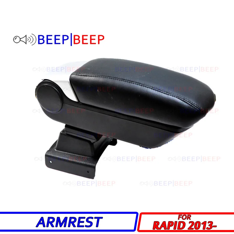 

Car Armrest For Skoda Rapid 2013- centre console storage box arm rest rotatable car styling interior decoration